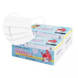 100매(50매×2팩) MB필터 소형 어린이마스크 KP플러스 마스크 최고급원단 국내산