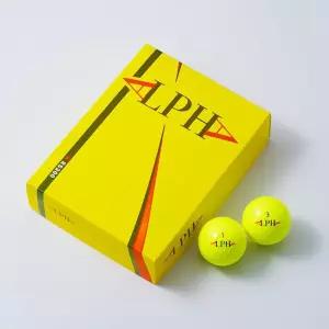 ALPHA(알파) 골프공 1다스 (12개입) =RS300= 정품 (솔라 옐로우)