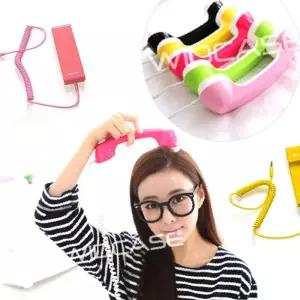 국산 전자파방지 스마트폰 수화기 엽기전화기 3.5파이 통화편리