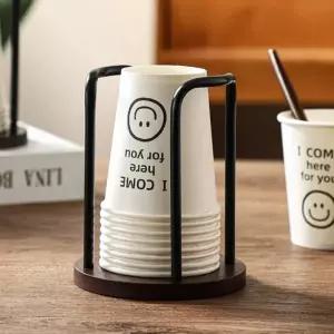 종이컵거치대 홀더 컵홀더 우드 꽂이 미니 일회용컵