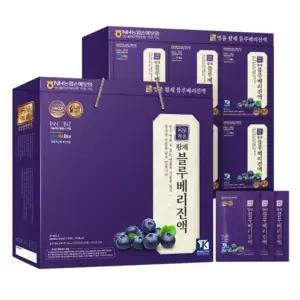 더존건강 명품 황제 블루베리 진액 60ml x 30포 1800ml 건강 과일 쥬스 블루배리즙+적포도 주스