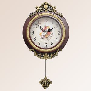 [국산] 앤틱 플라워 벽시계 302P/집들이,개업식,결혼,입주,이사,집드리,개업선물,추시계