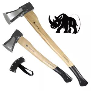 리노(Rhino) 캠핑용 싱글웨지 헤드 히코리우드 손도끼(장작 쪼개기)