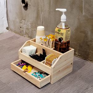 CM Factory 원목 커피 정리함 다용도 정리함 티 박스