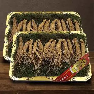 갤러리아 [풍기인삼] 5년근 수삼 1채 750g (10-15뿌리 등바구니) x 2박스