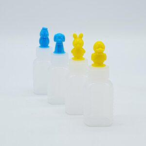 국산 일회용 약병 캐릭터 투약병 아기약통 20cc 약100개입 시럽약 시럽통