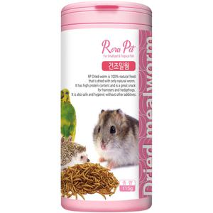 로라펫 고슴도치&햄스터 영양간식 건조밀웜 115g