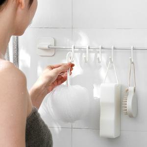 Pyunri 다용도 무타공 벽부착걸이 주방 욕실 열쇠마스크걸이