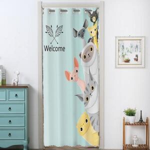 안방 옷방 가림막 커튼 공간분리 간이 커튼 방문 가리개 천 중문 바란스 패브릭 가림천 압축봉