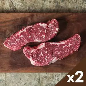 [자연맛남]푸짐한 국내산 소고기 1등급 아랫등심 스테이크 200gx2팩 (총400g)