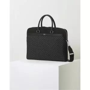 [롯데백화점]닥스 액세서리 DD 루이스 패턴 가죽배색 서류가방(15인치 노트북 수납가능) DBBA2F591BK