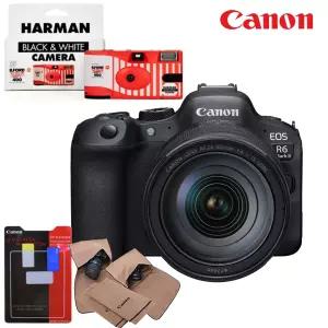 (캐논천국) 정품 R6 Mark II+RF 24-105 F4L IS USM KIT+LCD+포켓융+포토리뷰 흑백 일회용 카메라+최신새제품보유/빛발송