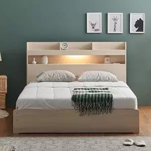 [보루네오][보루네오]호텔라인 평상 조명 침대 (슈퍼싱글 포켓스프링매트) KC732