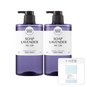 해피바스 오리지널컬렉션 바디워시 라벤더 910g, 2개+증정(일리윤 세라마이드 아토 수딩젤 5ml, 1개)
