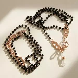 바이데이지 진주 체인 크리스탈 마스크 안경 스트랩 Bc010