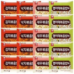 천일 볶음밥 300g 각 5개 총 20개 (김치 + 낙지 + 새우 + 햄야채)