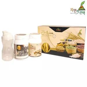 [자연의선택] 마죽 종합선물세트 2호 1.2kg(검은콩마죽600g/15곡참마밀600g/쉐이크컵)