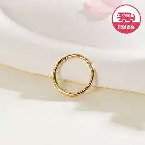 [비앤비골드] (당일발송)14K 슬림 시그먼트 링 피어싱 L 한쪽 JAE40422