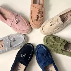 아동 양가죽로퍼 맘앤키즈 키즈 테슬 구두 160-240 스티치 단화