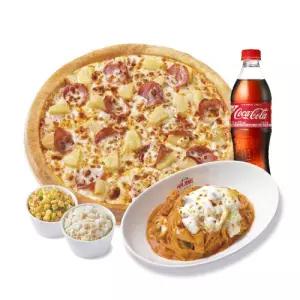 [파파존스] 오리지널하와이안L+파스타(로제)+콘샐러드