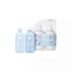 [그린핑거]그린핑거 포근한코튼 세탁세트(세제500+유연제500)