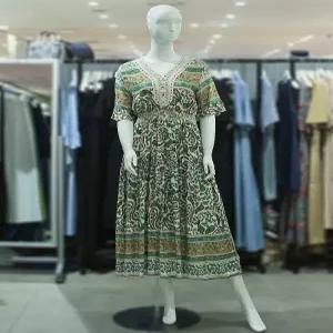 [ab.f.z][ab.f.z] 에스닉 스모킹 밴드 플레어 원피스 MAY3HO31 (P003249684)