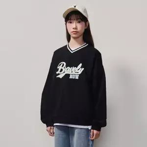 [에꼴리에] 여자 봄이월 브이넥 나일론 맨투맨티(25A1454)