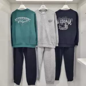 [행텐주니어]맨투맨 티 조거 트레이닝 바지 세트14510-031-251-06