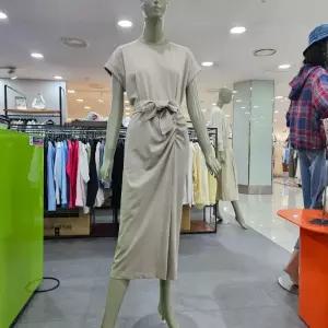 시슬리/애플아울렛/롤업 벨티드 롱 원피스 SAOPC2531