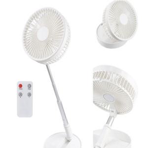 6엽 스탠드 선풍기 USB 충전식 접이식 키높이 리모컨 저소음 손 폴딩 캠핑 차박 소형 아기방 탁상용 휴대용