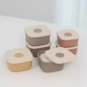 네오실리 라이스실리팩 국산 실리콘 밥용기 전자레인지 냉동 용기 4P 1set