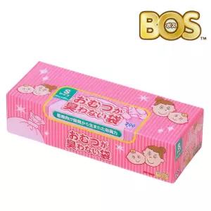 일본 보스BOS 아기 기저귀 냄새 차단 배변봉투 S사이즈 200매 튼튼한 위생 비닐봉투