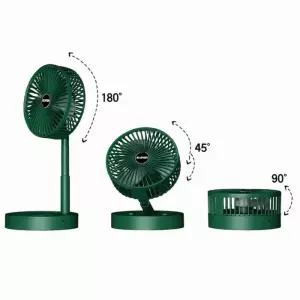 여름철 캠핑 필수템 USB 충전 휴대용 무선 3단 접이식 스탠드 선풍기