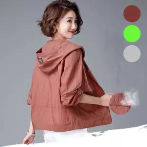 여성 바람막이 아노락 후드집업 점퍼 봄가을 여름 아우터 비치 자켓 수영복 커버업
