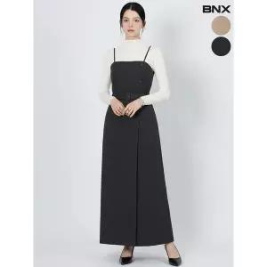 [하프클럽/]여성 벨트 더블버튼 랩 점프수트