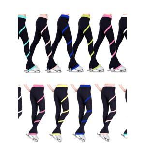 피겨스케이트 연습복 스케이팅 레깅스 복장 XS 운동 리듬체조 체조복 피겨바지 블랙