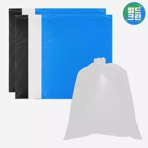 월드크린 20L 평판 비닐봉투 200장 재활용 분리수거 봉지 큰 대용량 쓰레기 휴지통