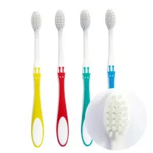 [3중 위생패키지]국내생산 아미덴 어린이 기린 칫솔 10개입 개별포장 5세~8세 키즈 초등칫솔