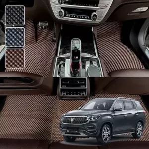 G4렉스턴 2017 2020) 전용 3D 엠보싱 차세대 고무매트 1열2열3열 세트 G4렉스턴 2017 2020 전용