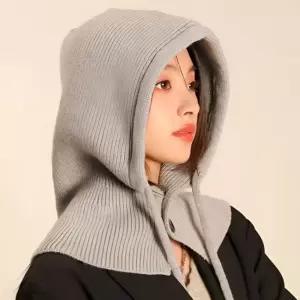 목모자 밍크 넥워머케이프 공갈모자 목후드