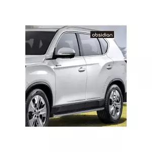 쌍용 렉스톤 Y450 부착형 도어가드 화이트 숏버전 1대분 순정품같은 피팅감 2150351 옵시디언 J