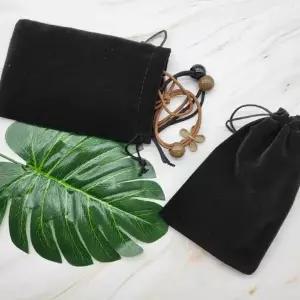 미니파우치백 벨벳 이너 블랙 화장품 메이크업 파우치