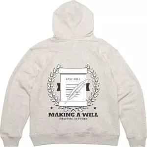 [하프클럽/]기모후드티 뒷면 MAKING A WILL 디자인옷