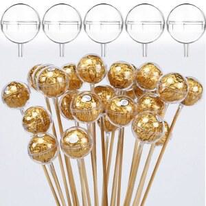 5/10/20pcs 명확한 초콜릿 포장지 상자 DIY 캔디 꽃다발 꽃 랙 생일 파티 장식 발렌타인 웨딩 선물