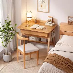 원룸 소형 책상 미니 작은 우드 공간활용 데스크 노트북