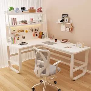 기억자 책상 모서리 테이블 책장 공간활용 원룸 코너 사무용