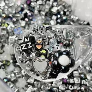 비즈 악세사리 도매 재료 목걸이 실버 블랙 공예 키링 스쿱 마켓 부자재 팔찌