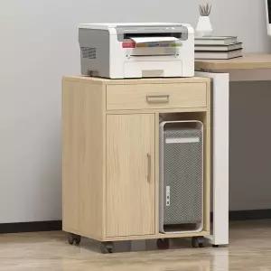 프린터 거치대 캐비닛 수납장 컴퓨터 받침대 이동식