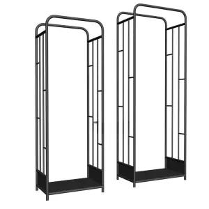 철제 장작 정리대 글램핑 캠핑장 철재 목재 땔깜