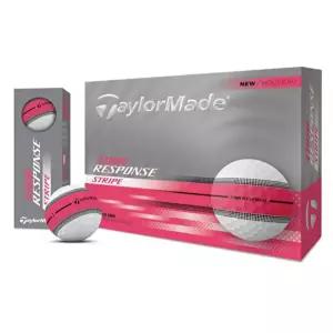[테일러메이드]투어리스폰스 스트라이프 우레탄 3피스골프공 네온핑크